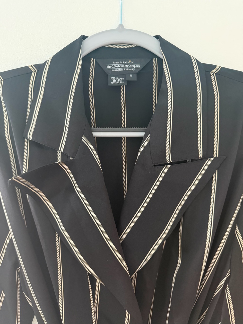 J.Peterman Company Gangster 100% Silk Robe S - Picture 3 of 6